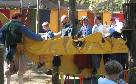 a ride at the Renaissance Faire